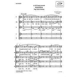 Editio Musica Budapest Kolinda TB Composed by János Vajda