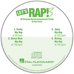 Hal Leonard Let's Rap! 3 (All-Purpose Rap Accompaniments) CD ACCOMP Composed by Mark Brymer