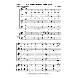 Hal Leonard When Love Comes Knocking (Choral Music/Octavo Secular Satb) SATB Composed by Dewitt, Patti