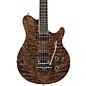 Ernie Ball Music Man BFR Axis Super Sport Electric Guitar with Quilt Top and Mahogany Back Transparent Black thumbnail