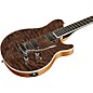 Ernie Ball Music Man BFR Axis Super Sport Electric Guitar with Quilt Top and Mahogany Back Transparent Black