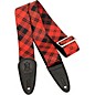 Clearance Levy's 2 in. Sublimation Plaid Guitar Strap Red Plaid 2 in. thumbnail