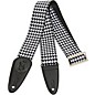 Clearance Levy's 2 in. Sublimation Houndstooth Guitar Strap Black 2 in. thumbnail