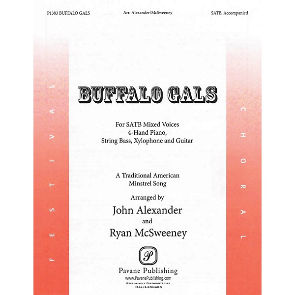 Pavane Buffalo Gals Score & Parts Arranged by John Alexander