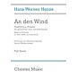 Chester Music An den Wind (Music for Pentecost) Full Score Composed by Hans Werner Henze thumbnail