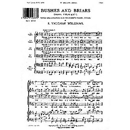 Novello Bushes and Briars TTBB A Cappella Composed by Ralph Vaughan Williams
