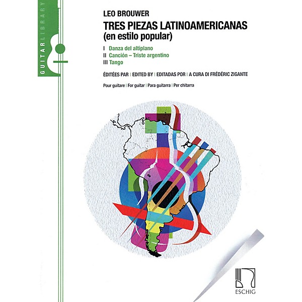 Max Eschig Tres Piezas Latinoamericas (En Estilo Popular) Editions Durand Series Softcover