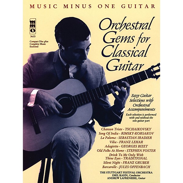 Nektar Orchestral Gems for Classical Guitar Music Minus One Series Softcover with CD