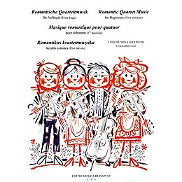 Editio Musica Budapest Romantic Quartet Music for Beginners (First Position String Quartet) EMB Series Composed by Various