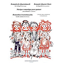 Editio Musica Budapest Romantic Quartet Music for Beginners (First Position String Quartet) EMB Series Composed by Various