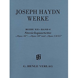 G. Henle Verlag String Quartets, Opp. 42, 50, 54/55 Henle Complete by Franz Joseph Haydn Edited by James Webster