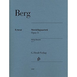 G. Henle Verlag String Quartet Op. 3 (Parts) Henle Music Folios Series Composed by Alban Berg