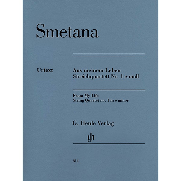 G. Henle Verlag From My Life - String Quartet No. 1 in E Minor Henle Music by Bedrich Smetana Edited by Milan Pospisil