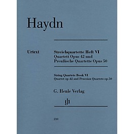 G. Henle Verlag String Quartets, Vol. VI, Op.42 and Op.50 (Prussian Quartets) Henle Music Folios by Joseph Haydn