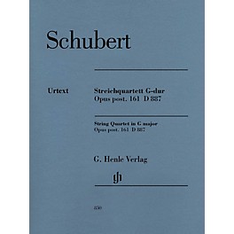 G. Henle Verlag String Quartet in G Major, Op. post. 161 D 887 Henle Music Folios by Franz Schubert Edited by Egon Voss