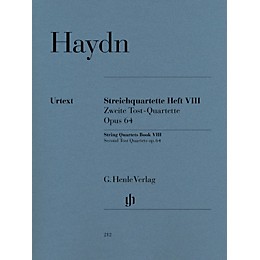 G. Henle Verlag String Quartets Volume 8, Op. 64 (Second Tost Quartets) Henle Music Folios Softcover by Joseph Haydn