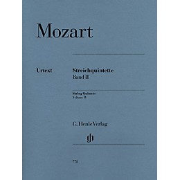 G. Henle Verlag String Quintets - Volume II (Parts) Henle Music Folios Series Softcover by Wolfgang Amadeus Mozart