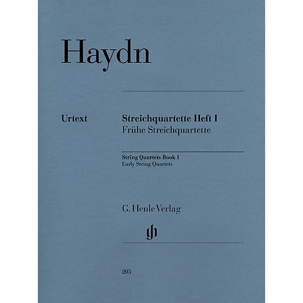 G. Henle Verlag String Quartets - Volume I Henle Music Folios Series Softcover Composed by Franz Josef Haydn