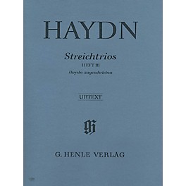 G. Henle Verlag String Trios - Volume 3 Henle Music Folios Series Softcover Composed by Joseph Haydn