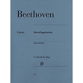 G. Henle Verlag String Quintets Henle Music Folios Series Softcover Composed by Ludwig van Beethoven