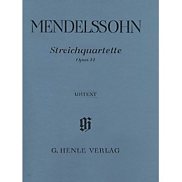 G. Henle Verlag String Quartets Op. 44, No. 1-3 Henle Music Folios Series Softcover Composed by Felix Mendelssohn