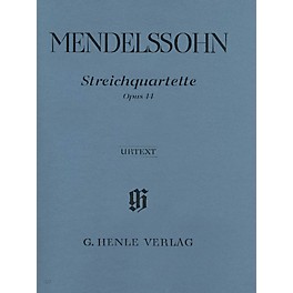 G. Henle Verlag String Quartets Op. 44, No. 1-3 Henle Music Folios Series Softcover Composed by Felix Mendelssohn