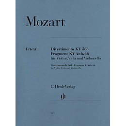 G. Henle Verlag String Trio E Flat Major K.563 Henle Music Folios Series Softcover Composed by Wolfgang Amadeus Mozart