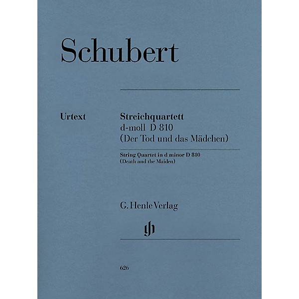 G. Henle Verlag String Quartet D minor D 810 The Death and the Maiden Henle Music Folios Softcover by Franz Schubert