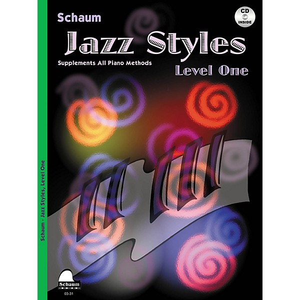 SCHAUM Jazz Styles (Level One Book/CD) Educational Piano Series Softcover with CD Written by John Revezoulis