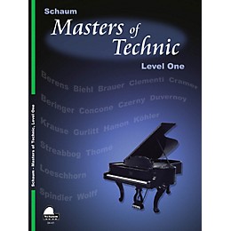SCHAUM Masters Of Technic, Lev 1 Educational Piano Series Softcover