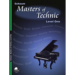 SCHAUM Masters Of Technic, Lev 1 Educational Piano Series Softcover