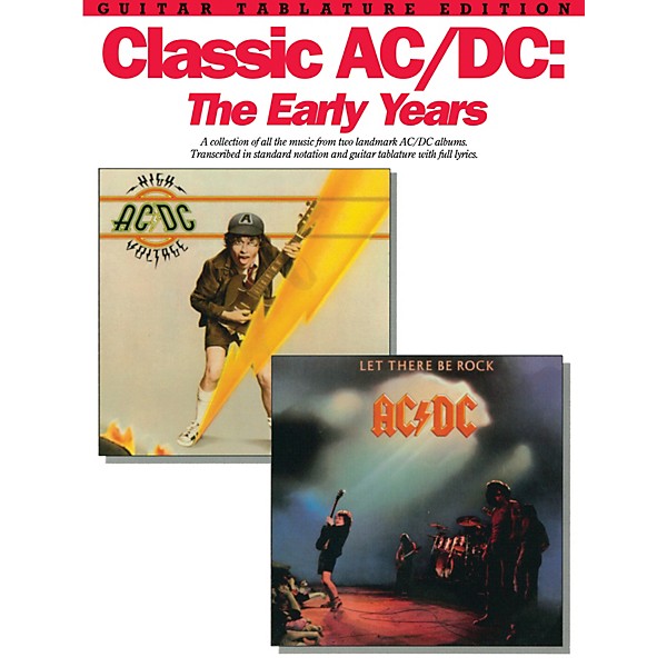 Music Sales Classic AC/DC: The Early Years Music Sales America Series Softcover Performed by AC/DC