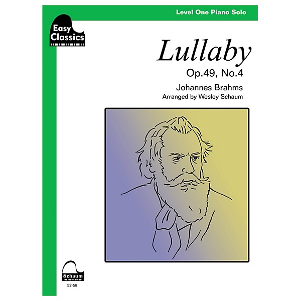 SCHAUM Lullaby, Op. 49, No. 4 Educational Piano Series Softcover