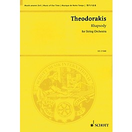 Schott Rhapsody Schott Series Composed by Mikis Theodorakis