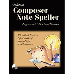 SCHAUM Composer Note Speller Educational Piano Series Softcover