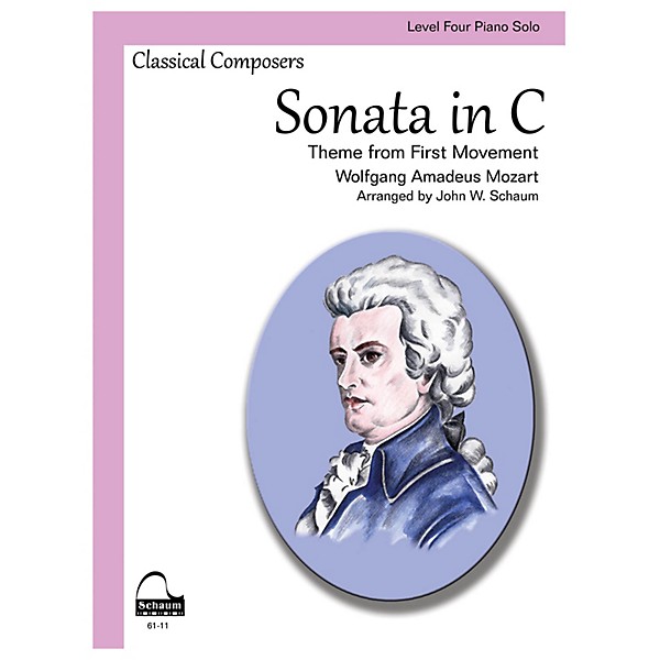 SCHAUM Sonata in C Educational Piano Series Softcover