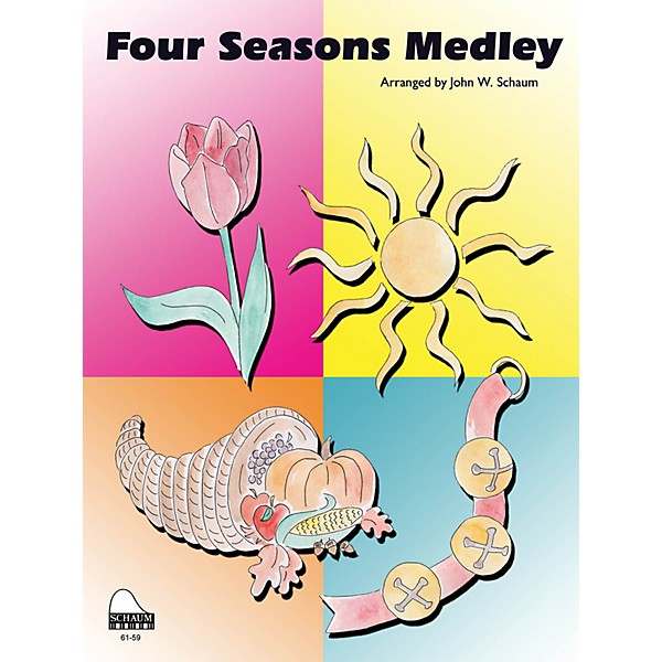 SCHAUM Four Seasons Medley Educational Piano Series Softcover