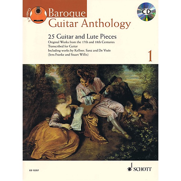 Schott Baroque Guitar Anthology  - Volume 1 Schott Series Softcover with CD