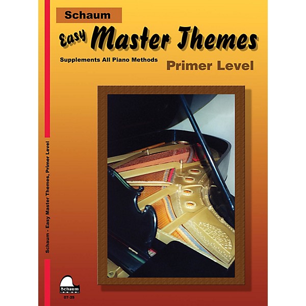 SCHAUM Easy Master Themes, Primer Educational Piano Series Softcover