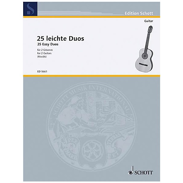 Schott 25 Easy Guitar Duets (Performance Score) Schott Series