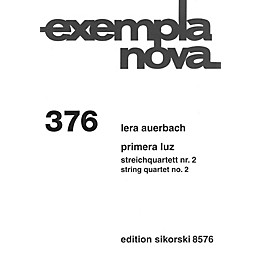 Sikorski Primera Luz (The First Light) String Ensemble Series Composed by Lera Auerbach