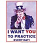 SCHAUM Uncle Sam Poster (I Want You to Practice Every Day) Educational Piano Series Softcover thumbnail