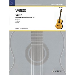 Schott Suite Schott Series Softcover Composed by Silvius Leopold Weiss Edited by Ansgar Krause