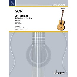 Schott 24 Etudes, Op. 35 (Volume 2: 12 Exercises) Schott Series