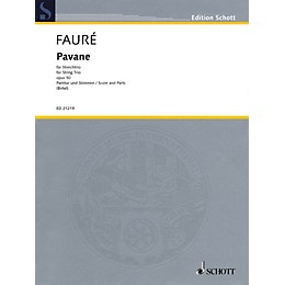 Schott Music Pavane, Op. 50 String Series Softcover Composed by Gabriel Fauré Arranged by Wolfgang Birtel