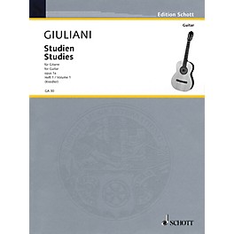 Schott Studies for Guitar, Op. 1a - Volume 1 Schott Series Softcover