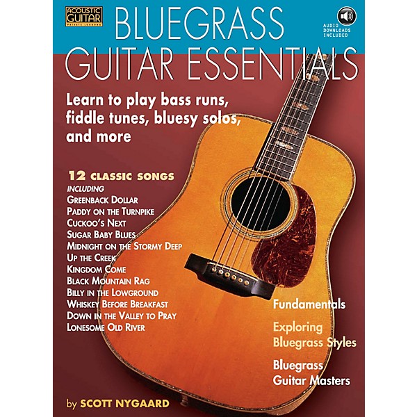 String Letter Publishing Bluegrass Guitar Essentials - Learn to Play Bass Runs, Fiddle Tunes, Bluesy Solos, and More BK/CD