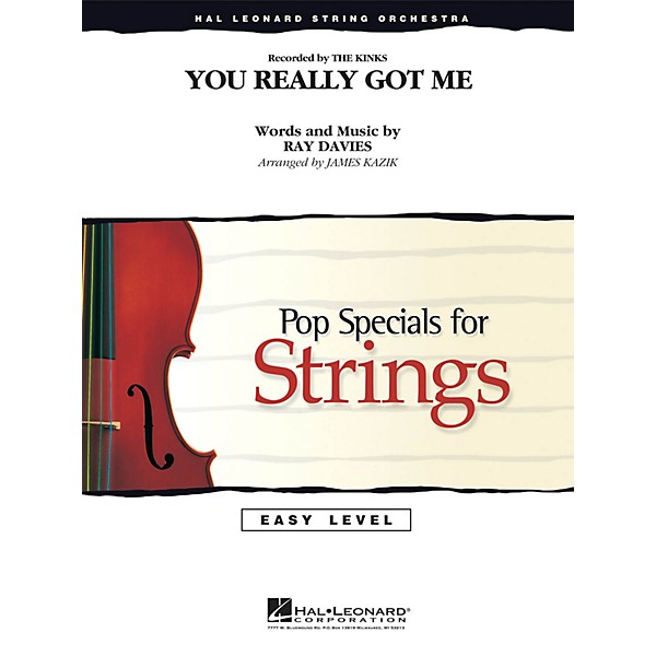 Hal Leonard You Really Got Me Easy Pop Specials For Strings Series Softcover by The Kinks Arranged by James Kazik
