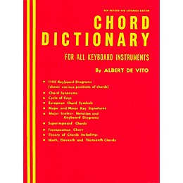 Kenyon Chord Dictionary for Keyboard Instruments (Reference Book) Piano Method Series Composed by Albert De Vito