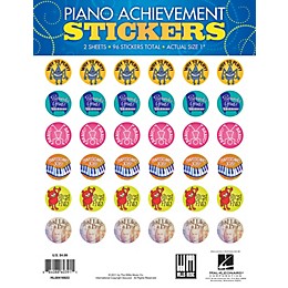 Willis Music Piano Achievement Stickers (Pack of 96 Stickers) Willis Series